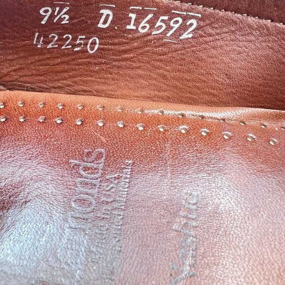 Allen Edmonds Nashua Men Size 9.5D Black Brown Leather Tassel Loafer Dress Shoes - Picture 13 of 14